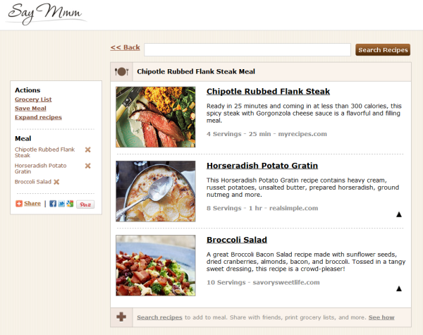 meal plan - Say Mmm